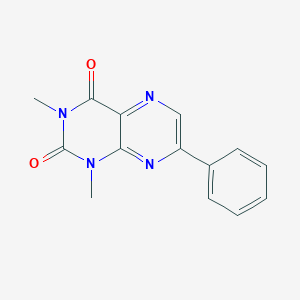 molecular formula C14H12N4O2 B371980 1,3-Dimethyl-7-phenylpteridine-2,4-dione CAS No. 964-45-4