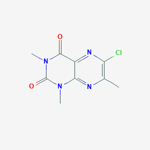 molecular formula C9H9ClN4O2 B371988 6-chloro-1,3,7-trimethyl-2,4(1H,3H)-pteridinedione 