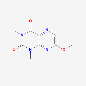 molecular formula C9H10N4O3 B371991 7-methoxy-1,3-dimethyl-2,4(1H,3H)-pteridinedione 