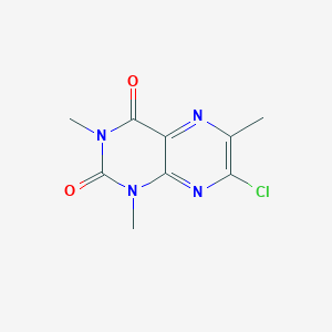 molecular formula C9H9ClN4O2 B371992 7-chloro-1,3,6-trimethyl-2,4(1H,3H)-pteridinedione 