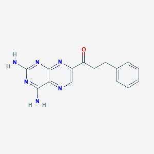 molecular formula C15H14N6O B371997 1-(2,4-Diamino-7-pteridinyl)-3-phenyl-1-propanone 