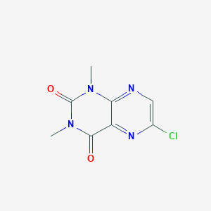 molecular formula C8H7ClN4O2 B371999 6-Chloro-1,3-dimethylpteridine-2,4-dione CAS No. 84689-47-4