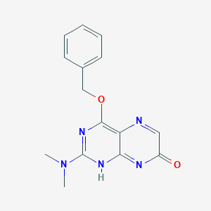 molecular formula C15H15N5O2 B372000 2-(dimethylamino)-4-phenylmethoxy-1H-pteridin-7-one 