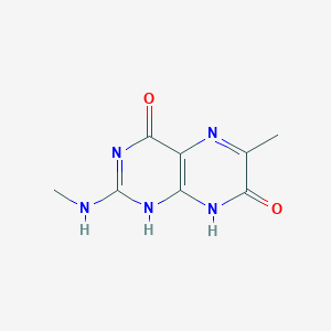 molecular formula C8H9N5O2 B372001 6-methyl-2-(methylamino)-1,8-dihydropteridine-4,7-dione 