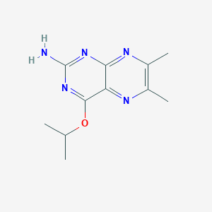 molecular formula C11H15N5O B372004 4-Isopropoxy-6,7-dimethyl-pteridin-2-ylamine CAS No. 13045-87-9