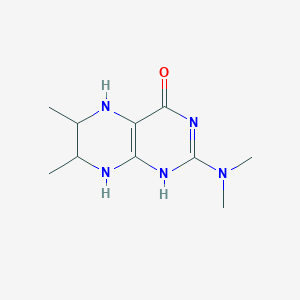 molecular formula C10H17N5O B372005 2-(dimethylamino)-6,7-dimethyl-5,6,7,8-tetrahydro-1H-pteridin-4-one 