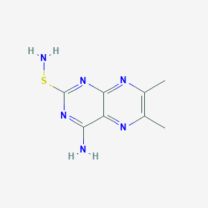 2-(Aminosulfanyl)-6,7-dimethyl-4-pteridinamine