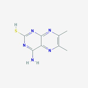 molecular formula C8H9N5S B372014 4-amino-6,7-dimethylpteridine-2-thiol 