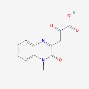 molecular formula C12H10N2O4 B372018 3-(4-Methyl-3-oxo-3,4-dihydro-2-quinoxalinyl)-2-oxopropanoic acid 