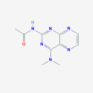 molecular formula C10H12N6O B372026 N-[4-(dimethylamino)-2-pteridinyl]acetamide 