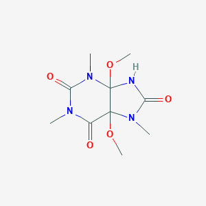 molecular formula C10H16N4O5 B372039 4,5-dimethoxy-1,3,7-trimethyltetrahydro-1H-purine-2,6,8(3H)-trione 