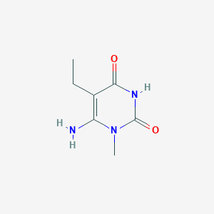 molecular formula C7H11N3O2 B372044 6-amino-5-ethyl-1-methylpyrimidine-2,4(1H,3H)-dione 