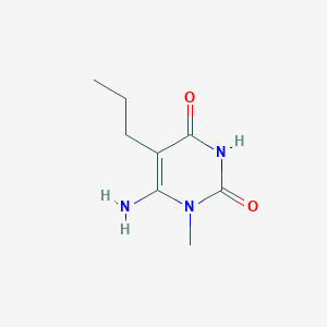 molecular formula C8H13N3O2 B372051 6-amino-1-methyl-5-propylpyrimidine-2,4(1H,3H)-dione 