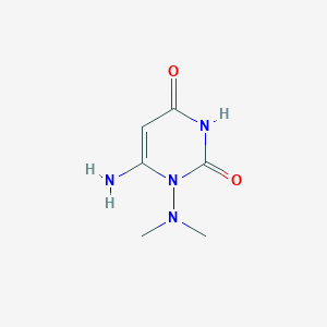 B372057 6-Amino-1-(dimethylamino)pyrimidine-2,4-dione CAS No. 89488-99-3