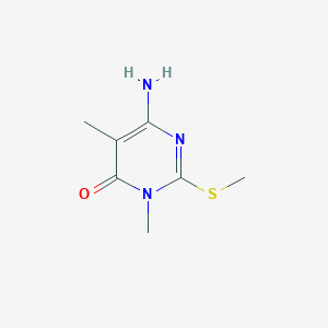 molecular formula C7H11N3OS B372058 6-amino-3,5-dimethyl-2-(methylsulfanyl)pyrimidin-4(3H)-one 