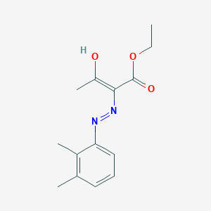 molecular formula C14H18N2O3 B3720588 ethyl (E)-2-[(2,3-dimethylphenyl)diazenyl]-3-hydroxybut-2-enoate 