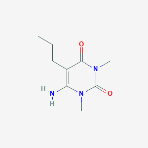 molecular formula C9H15N3O2 B372063 6-amino-1,3-dimethyl-5-propylpyrimidine-2,4(1H,3H)-dione 