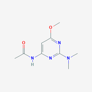 molecular formula C9H14N4O2 B372068 N-[2-(dimethylamino)-6-methoxypyrimidin-4-yl]acetamide 