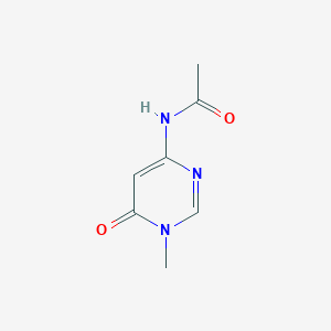 molecular formula C7H9N3O2 B372069 N-(1-methyl-6-oxo-1,6-dihydropyrimidin-4-yl)acetamide 
