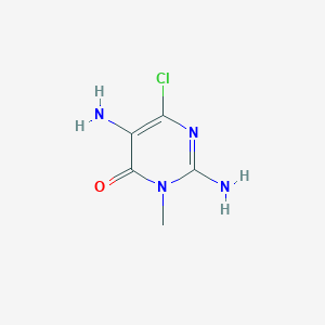 molecular formula C5H7ClN4O B372073 2,5-diamino-6-chloro-3-methylpyrimidin-4(3H)-one 
