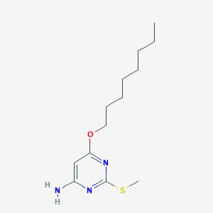 molecular formula C13H23N3OS B372082 2-(Methylsulfanyl)-6-(octyloxy)pyrimidin-4-ylamine 