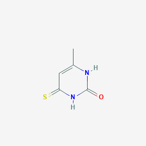 molecular formula C5H6N2OS B372083 4-Methyl-6-sulfanylpyrimidin-2-ol CAS No. 638-13-1