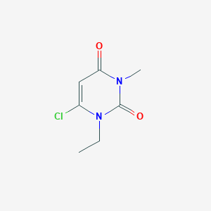 molecular formula C7H9ClN2O2 B372084 6-chloro-1-ethyl-3-methylpyrimidine-2,4(1H,3H)-dione CAS No. 66400-13-3
