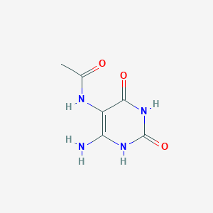 molecular formula C6H8N4O3 B372088 N-(6-amino-2,4-dioxo-1,2,3,4-tetrahydropyrimidin-5-yl)acetamide CAS No. 10184-01-7