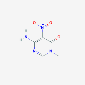 6-amino-5-(nitro)-3-methylpyrimidin-4(3H)-one
