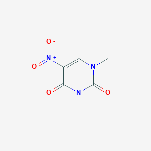molecular formula C7H9N3O4 B372107 1,3,6-Trimethyl-5-nitropyrimidine-2,4(1h,3h)-dione CAS No. 55326-07-3