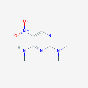 2-(Dimethylamino)-5-(nitro)-4-(methylamino)pyrimidine