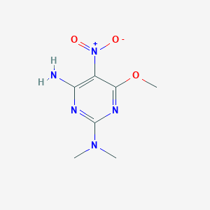 4-Amino-2-(dimethylamino)-5-(nitro)-6-(methyloxy)pyrimidine