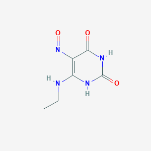 molecular formula C6H8N4O3 B372125 6-(ethylamino)-5-nitrosopyrimidine-2,4(1H,3H)-dione 