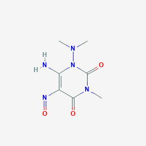 6-amino-1-(dimethylamino)-3-methyl-5-nitrosopyrimidine-2,4(1H,3H)-dione