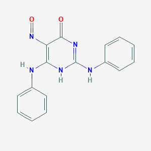 molecular formula C16H13N5O2 B372138 2,6-dianilino-5-nitroso-1H-pyrimidin-4-one 
