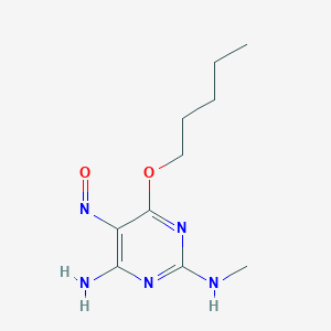 N-[4-amino-5-nitroso-6-(pentyloxy)pyrimidin-2-yl]-N-methylamine
