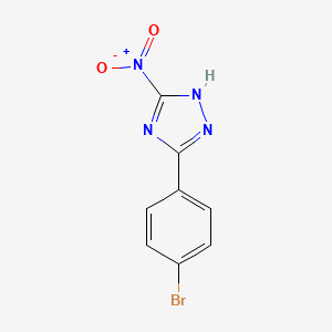 molecular formula C8H5BrN4O2 B3721733 3-(4-bromophenyl)-5-nitro-1H-1,2,4-triazole 