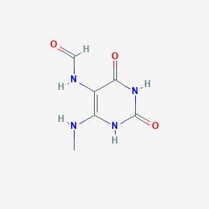 6-(Methylamino)-2,4-dioxo-1,2,3,4-tetrahydropyrimidin-5-ylformamide