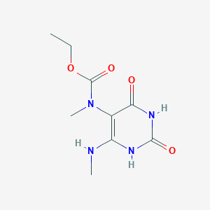 molecular formula C9H14N4O4 B372183 Ethyl methyl[6-(methylamino)-2,4-dioxo-1,2,3,4-tetrahydropyrimidin-5-yl]carbamate 