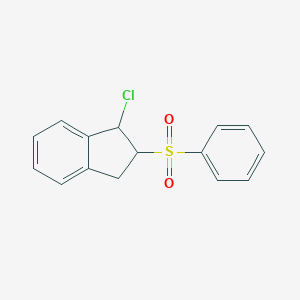 molecular formula C15H13ClO2S B372191 1-Chloro-2-(phenylsulfonyl)indane 