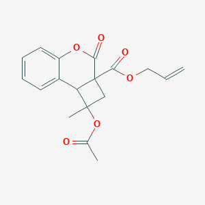 molecular formula C18H18O6 B372210 allyl 1-(acetyloxy)-1-methyl-3-oxo-1,8b-dihydro-2H-cyclobuta[c]chromene-2a(3H)-carboxylate 