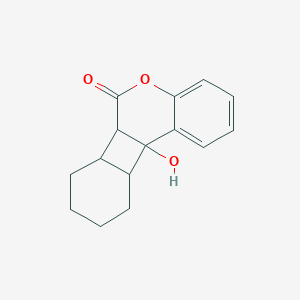 molecular formula C15H16O3 B372211 10b-hydroxy-6a,6b,7,8,9,10,10a,10b-octahydro-6H-benzo[3,4]cyclobuta[1,2-c]chromen-6-one 