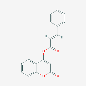 molecular formula C18H12O4 B372218 2-oxo-2H-chromen-4-yl 3-phenylacrylate 