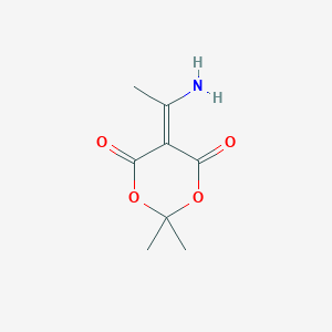 molecular formula C8H11NO4 B372225 5-(1-Aminoethylidene)-2,2-dimethyl-1,3-dioxane-4,6-dione 
