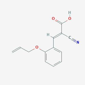 molecular formula C13H11NO3 B372226 3-[2-(Allyloxy)phenyl]-2-cyanoacrylic acid 