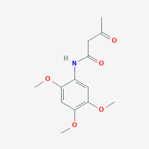 molecular formula C13H17NO5 B372239 3-oxo-N-(2,4,5-trimethoxyphenyl)butanamide 