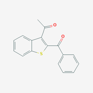 molecular formula C17H12O2S B372240 1-(2-Benzoyl-1-benzothien-3-yl)ethanone 