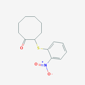 molecular formula C14H17NO3S B372248 2-({2-Nitrophenyl}sulfanyl)cyclooctanone 