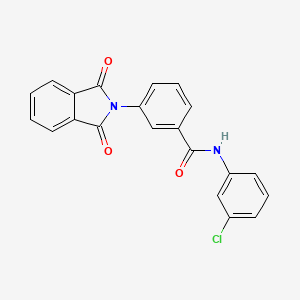 molecular formula C21H13ClN2O3 B3722530 N-(3-chlorophenyl)-3-(1,3-dioxo-1,3-dihydro-2H-isoindol-2-yl)benzamide 