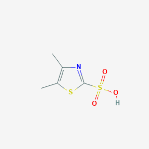 molecular formula C5H7NO3S2 B372262 4,5-Dimethyl-1,3-thiazole-2-sulfonic acid CAS No. 343348-50-5